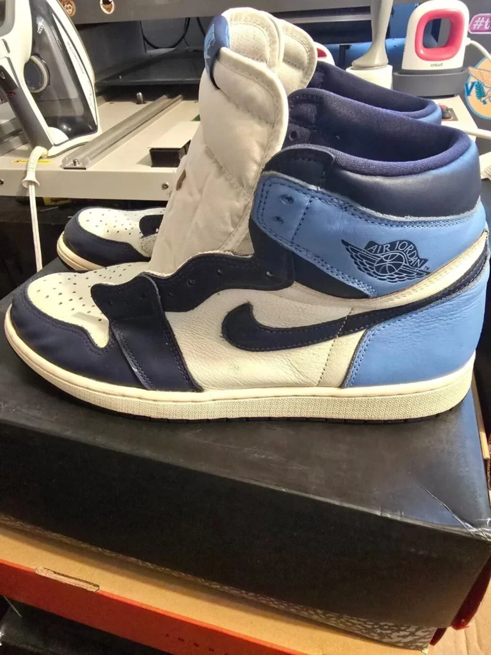 Jordan 1 Retro OG High Obsidian UNC 2019, 666088-140
